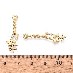 304 Stainless Steel Branch with Leaf Pendants&nbsp;STAS-T067-45G