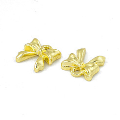 ラックメッキ合金ペンダント  ちょう結びチャーム  ライトゴールド  11x10.5x3mm  穴：1.5mm&nbsp;PALLOY-I216-08LG