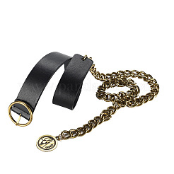 Alloy with Imitation Leather Chain Belts&nbsp;FS-WG27A5F-01