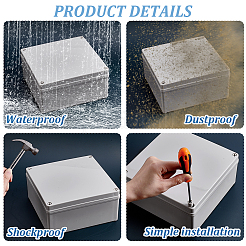 Outdoor Waterproof ABS Plastic Cable Boxes&nbsp;CON-WH0089-232A