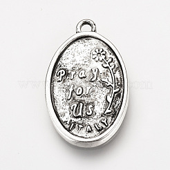 Tibetan Style Alloy Pendants&nbsp;TIBE-Q078-07AS-RS