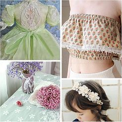 5 Yards 2 Style Polyester Ribbon&nbsp;OCOR-CA0001-04