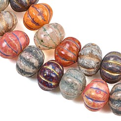 Painted Glass Beads&nbsp;GL-CBA4370-09