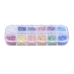 12 Colors Pearlized Plated Handmade Porcelain Cabochons&nbsp;PORC-JP0001-14-5mm