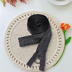 Alloy & Polyester & Resin Zipper&nbsp;AJEW-CY0003-01