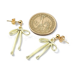 Alloy Bowknot Dangle Stud Earrings&nbsp;EJEW-TA00327