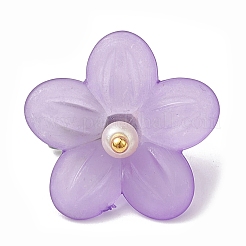 透明なアクリルパーツ  花  ミックスカラー  14x20x19.5mm  穴：2.8mm  6個/セット&nbsp;PALLOY-JF02490