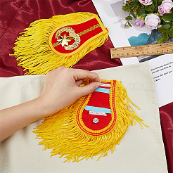 1 pairs Polyester Tassel Epaulettes&nbsp;AJEW-FH0005-67