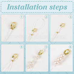 1000Pcs 2 Colors Brass Wire Guardians&nbsp;KK-ME0002-65