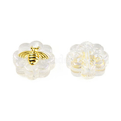 Transparent Spray Painted Glass Beads&nbsp;LAMP-N032-03-A06