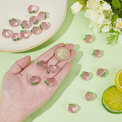 50Pcs Resin Peach Pendants&nbsp;RESI-AR0001-51