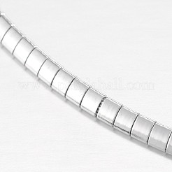 変色しない304ステンレススチールネックレス  カニカン付き  ステンレス鋼色  17.7インチ（45cm）&nbsp;NJEW-G310-06P