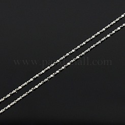 Trendy Unisex Rhodium Plated 925 Sterling Silver Chain Necklaces&nbsp;STER-M034-A-19