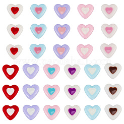 55Pcs 11 Colors Opaque Acrylic Beads&nbsp;OACR-TA0004-79