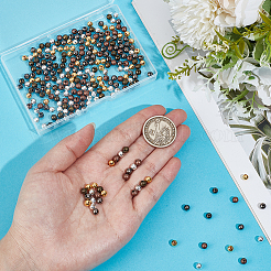 500Pcs 5 Colors Brass Smooth Round Beads&nbsp;KK-PA0001-19