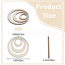 Wood Big Pendants&nbsp;WOOD-WH0024-155A