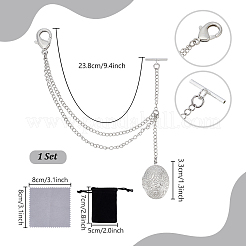 Brass Clip Pocket Watch Chain&nbsp;HJEW-PH02443