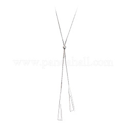 Triangle Brass Slider Lariat Long Necklaces for Women&nbsp;FS-WGD2F26-01