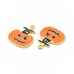 Rack Plating Alloy Enamel Pendants&nbsp;FIND-G054-17LG-02