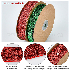 2ロール2色チンロンリボン  グリッターと  パフォーマンスデコレーション  フラット  ミックスカラー  1-1/8インチ（27mm）  約10.94ヤード（10m）/セット&nbsp;OCOR-AR0001-13A