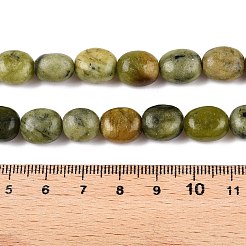 天然台湾ヒスイのビーズ連売り  直方体の  8.5~12x7~10x6~8mm  穴：1mm  約36個/連  15.94''（40.5センチメートル）&nbsp;G-T138-91
