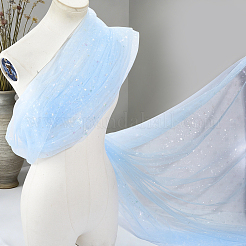 星柄ナイロン生地  衣類用アクセサリー  空色  1500x0.4mm  2m / pc&nbsp;DIY-PH0038-37C
