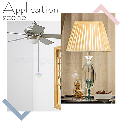 10Pcs 2 Colors Fan 304 Stainless Steel Charms Ceiling Fan Pull Chain Extenders&nbsp;PALLOY-HY00056