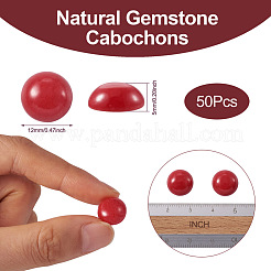 Natural White Jade Cabochons&nbsp;G-R416-12mm-10