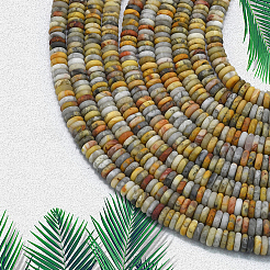 1 Strand Frosted Natural Crazy Agate Beads Strands&nbsp;G-PA0001-64