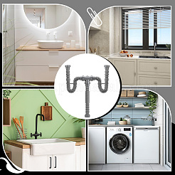 1 Bag Plastic Flexible Installation Double Sink Drain Kits&nbsp;AJEW-NB0009-33