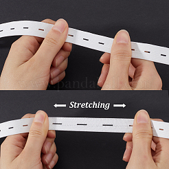 20Pcs Resin Buttons with 30M Polypropylene & Polycotton Flat Elastic Cord&nbsp;DIY-GF0009-64B
