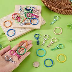 15Pcs Spray Painted Alloy Swivel Snap Hook Clasps&nbsp;FIND-TA0010-57