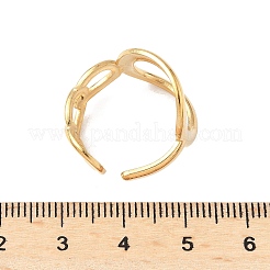 Hollow 304 Stainless Steel Cuff Rings&nbsp;RJEW-S626-07G