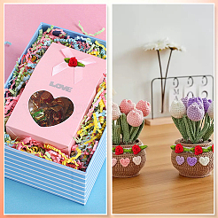 2セット100個の布製花飾りアクセサリー  レッド  26~28x14~16x8~11mm  50個/セット&nbsp;FIND-SP0004-75