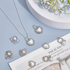 20Pcs 10 Style Alloy Rhinestone Pendants&nbsp;ALRI-CA0001-13