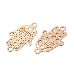 Rack Plating Brass Connector Charms&nbsp;KK-Q792-13LG