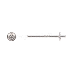 925 Sterling Silver Stud Earring Findings&nbsp;STER-K167-027A-S
