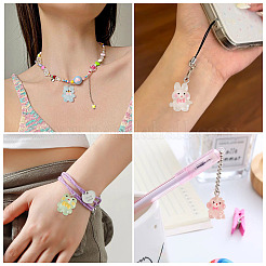 50Pcs 5 Styles Luminous Transparent Resin Pendants&nbsp;RESI-TA0005-20