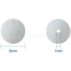 Frosted Natural Flower Amazonite Bead Strands&nbsp;G-PH0028-8mm-03