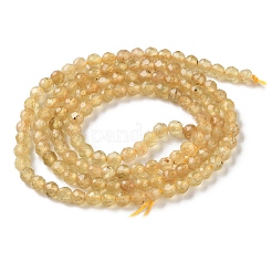 Natural Yellow Apatite Beads Strands&nbsp;GG-CBAE031-A02-3mm