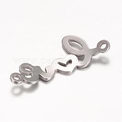 Tarnish Resistant 201 Stainless Steel Links connectors&nbsp;STAS-S059-07B