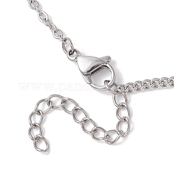 2mm 304ステンレススチールアズキチェーンカーブチェーンネックレス（女性用）  変色しない  ステンレス鋼色  15.75インチ（40cm）&nbsp;NJEW-JN05560