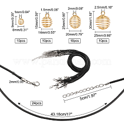 DIY Wire Pendants Necklaces Kits&nbsp;DIY-PH0003-04