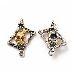 Rack Plating Brass Micro Pave Cubic Zirconia Pendants&nbsp;KK-K165-23