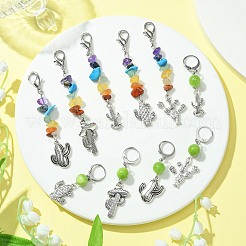 Natural & Synthetic Gemstone Pendant Decorations&nbsp;HJEW-CJ00024