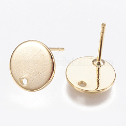 Brass Stud Earring Findings&nbsp;X-KK-T029-118G