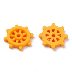 オペーク樹脂カボション  ネイビースタイル  舵  ミッドナイトブルー  22x5mm&nbsp;CRES-J045-01
