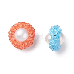 Polymer Clay Rhinestone Beads&nbsp;RB-S055-40