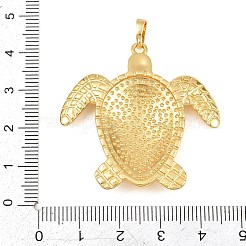 真鍮チャーム  ラックめっき  長持ちメッキ  カドミウムフリー＆鉛フリー  18KGP本金メッキ  カメ  40x40x5mm  穴：5x3.5mm&nbsp;KK-A303-12C-G