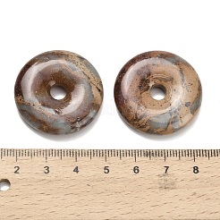Natural Aqua Terra Jasper Pendants&nbsp;G-Z110-L03-30x6mm